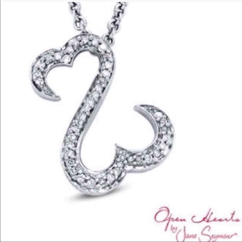 14k white gold double open heart from Kay Jewelers